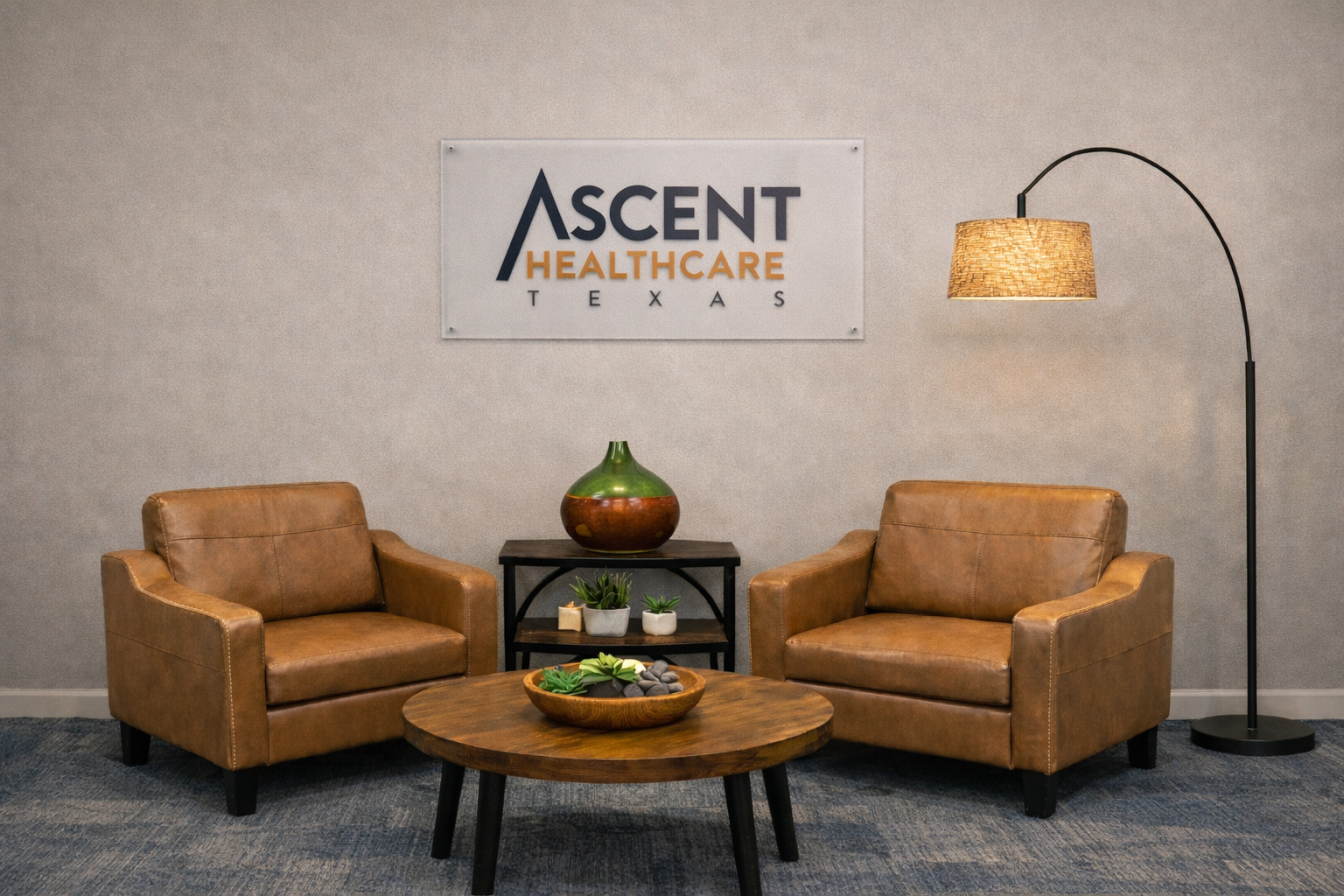 Waiting area at Ascent Healthcare Texas
